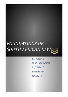  Foundations of Law: A South African Perspective -  A Symphony of Legal Thought and Societal Transformation